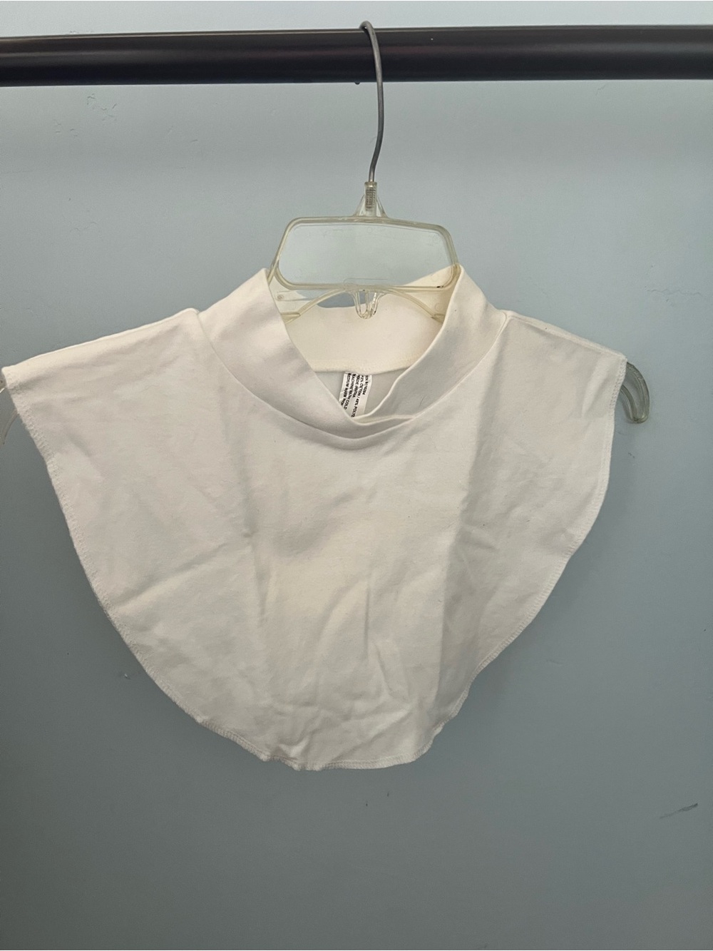 White Mock Neck Dickey Collar - Women Sweater Layer
